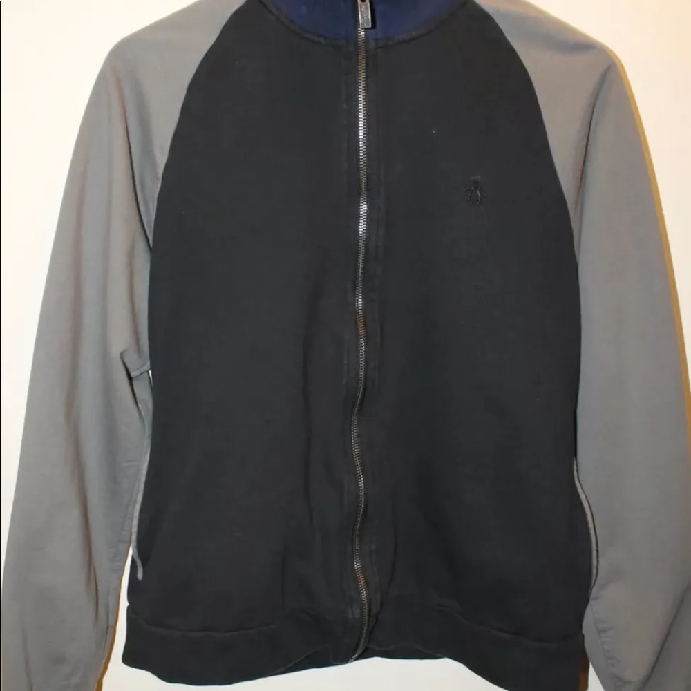 Penguin by Munsingwear Classic Men's Hoody / Sweater Fitted Size Large Blue Fall